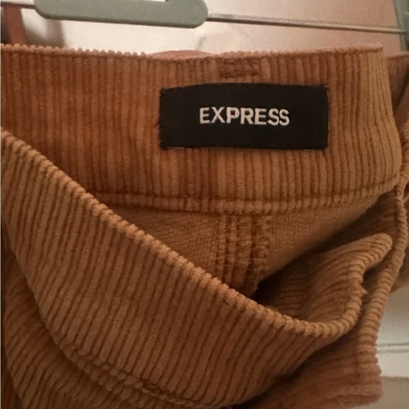 Express Corduroy Wide Leg High Rise Crop - Picture 5 of 6
